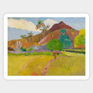 Tahitian Landscape by Paul Gauguin Sticker